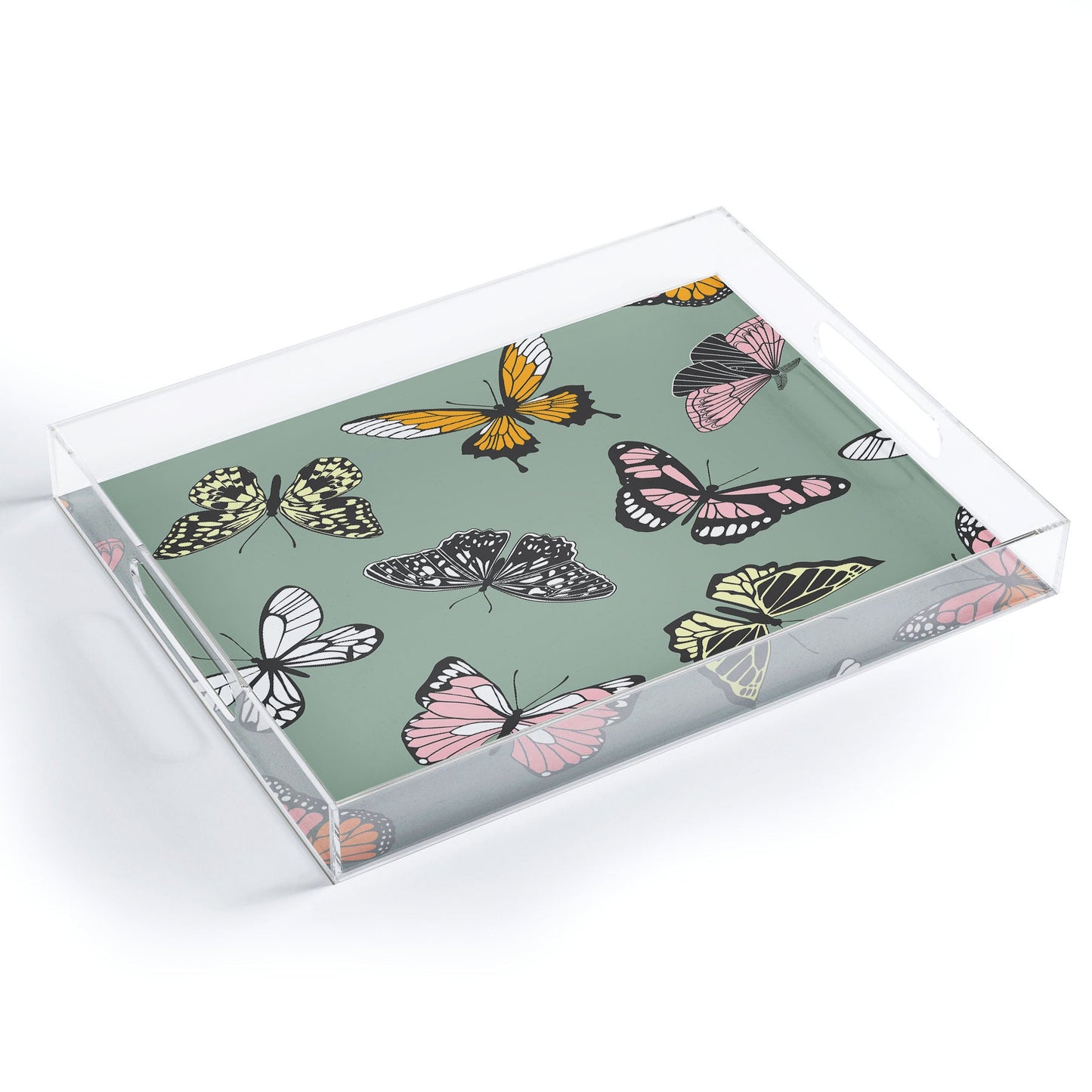 Emanuela Carratoni Wild Butterflies Acrylic Tray