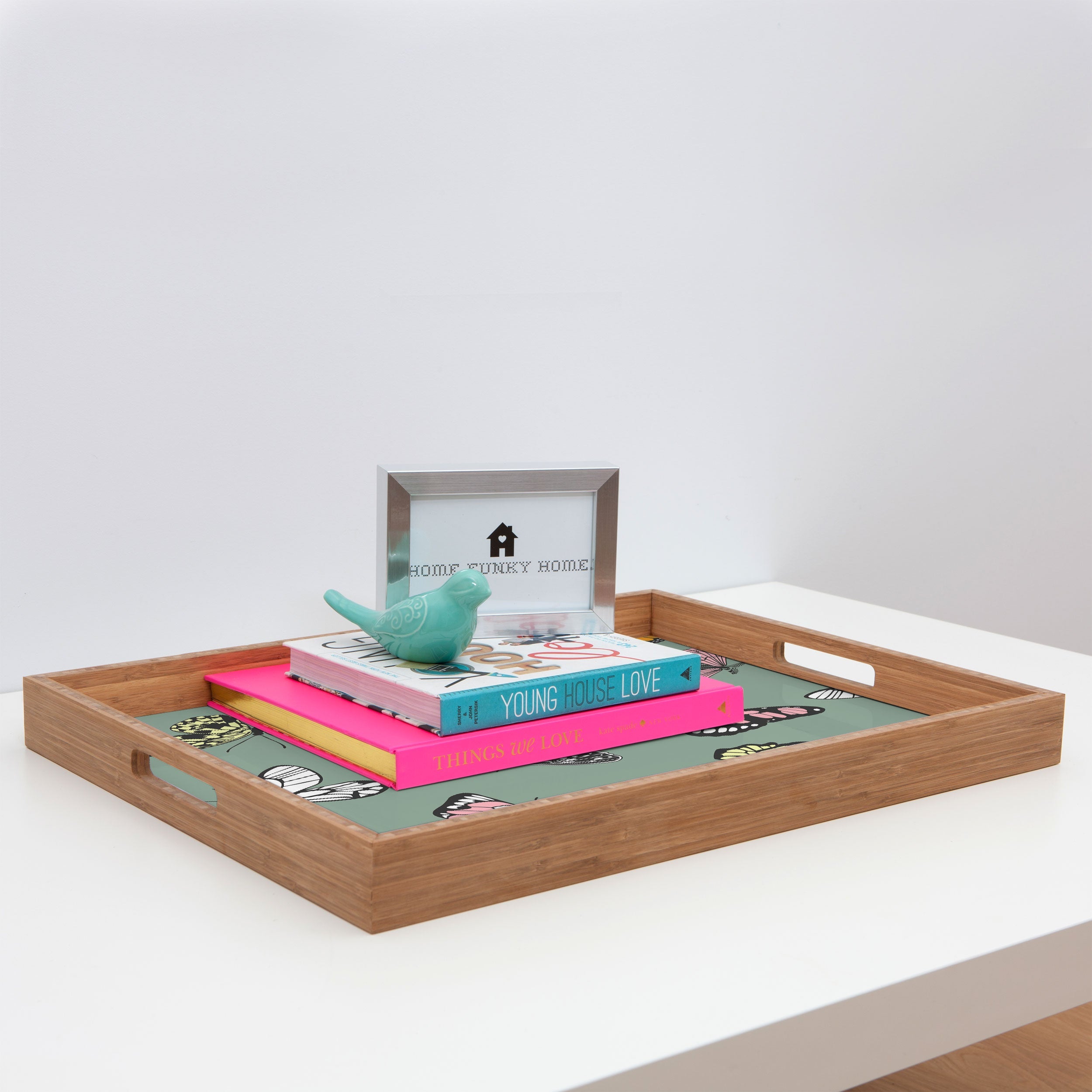 Emanuela Carratoni Wild Butterflies Rectangular Tray