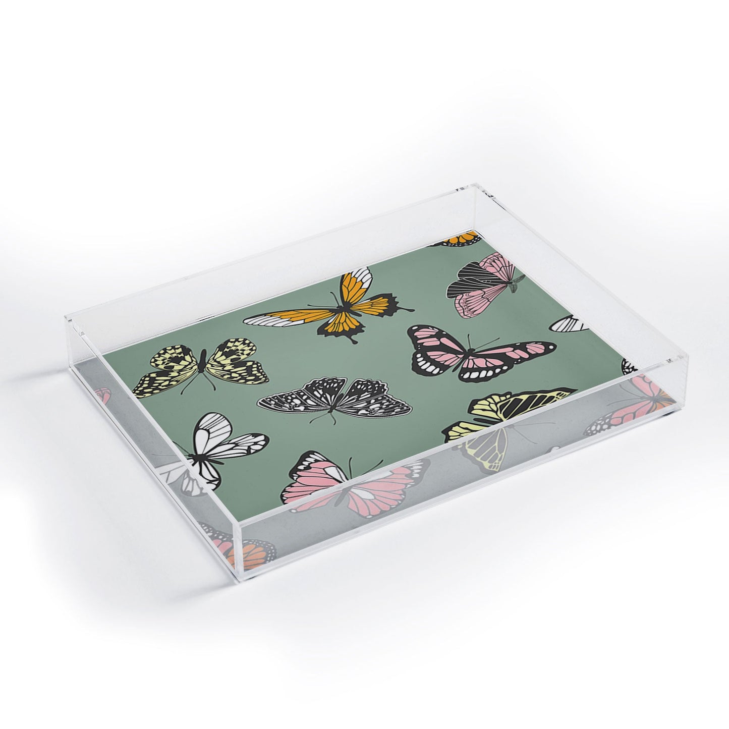 Emanuela Carratoni Wild Butterflies Acrylic Tray