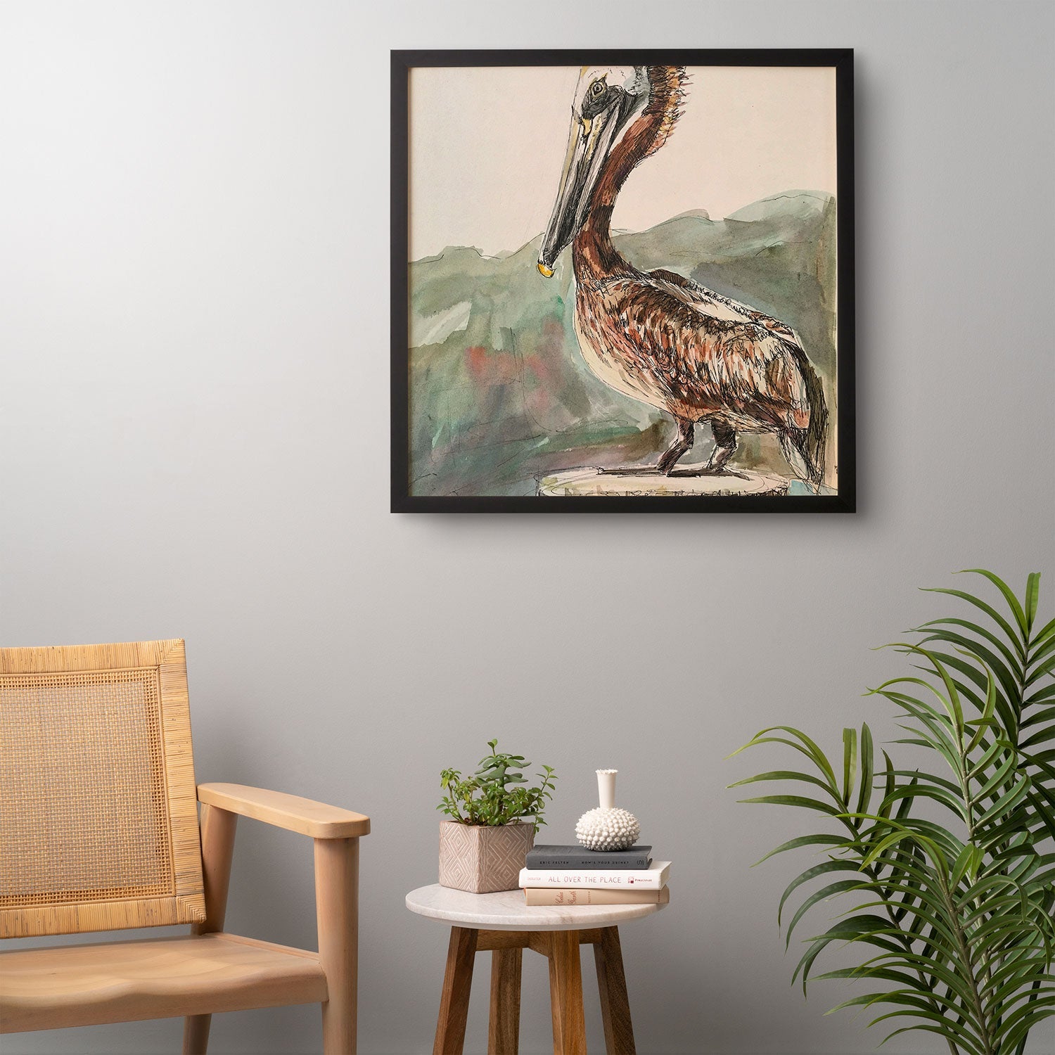 Emily Tucci Pelican Framed Wall Art