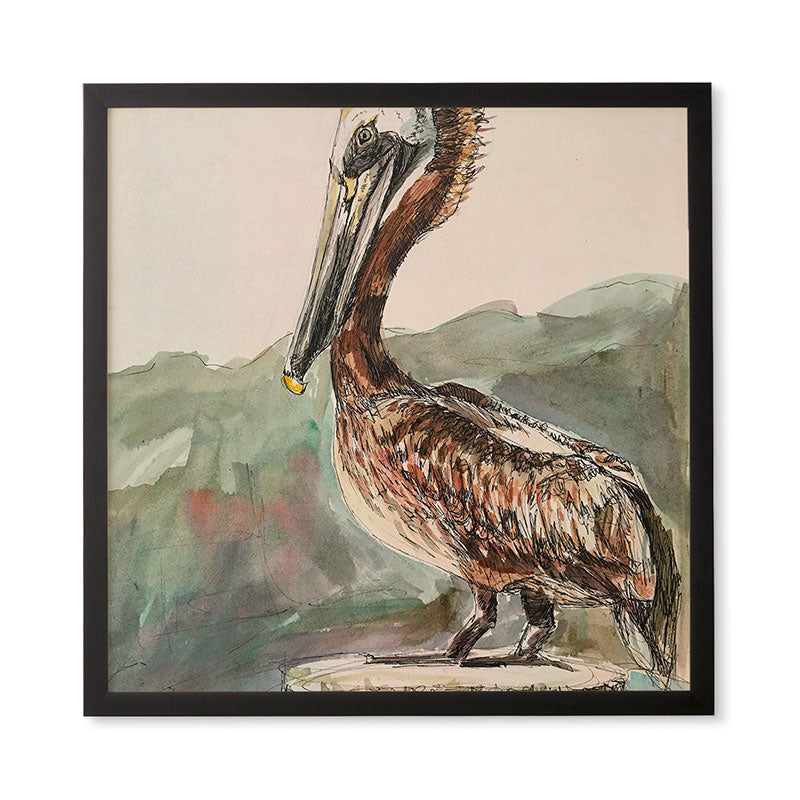 Emily Tucci Pelican Framed Wall Art