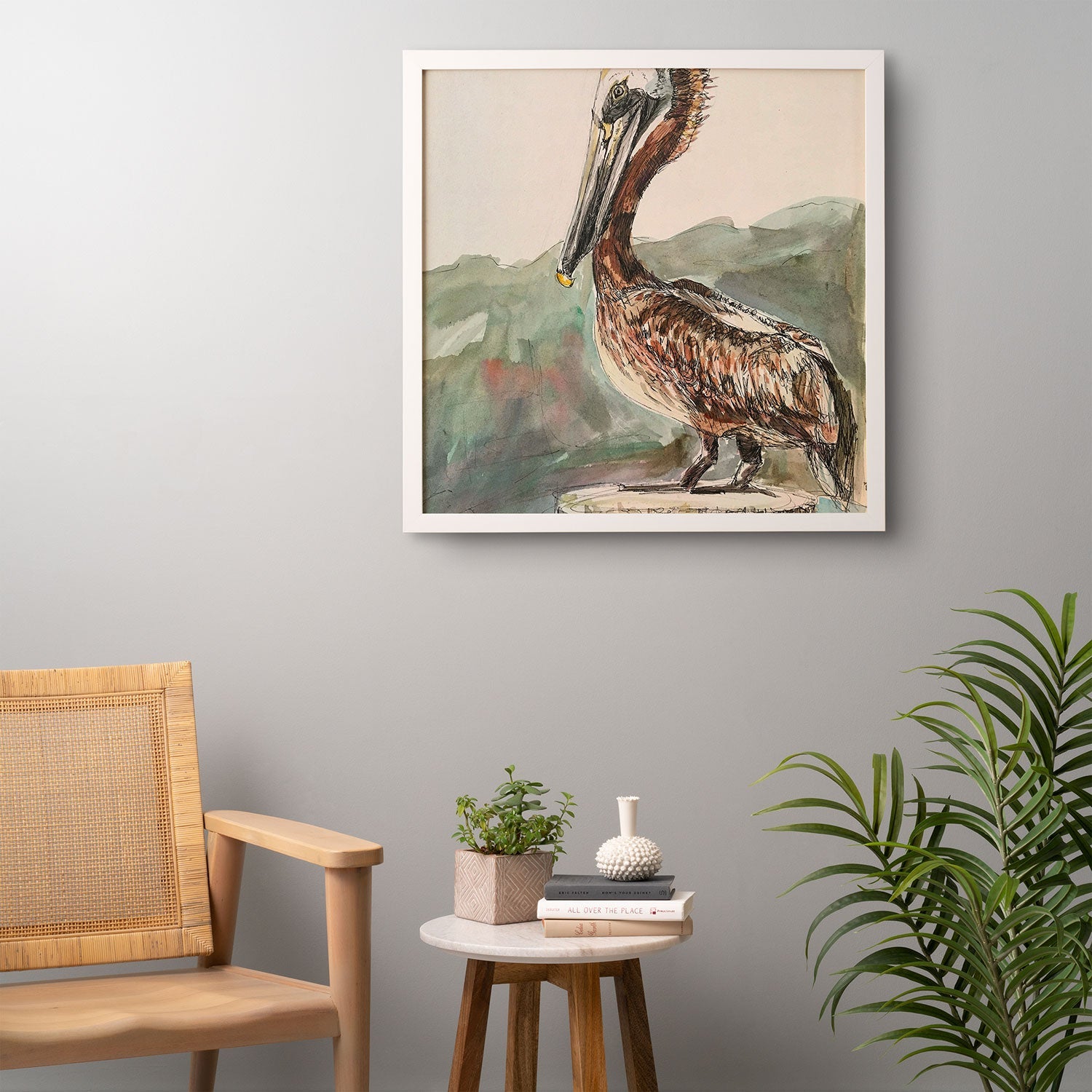Emily Tucci Pelican Framed Wall Art