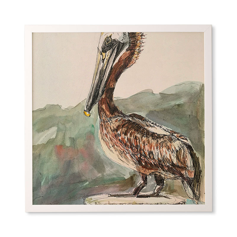 Emily Tucci Pelican Framed Wall Art