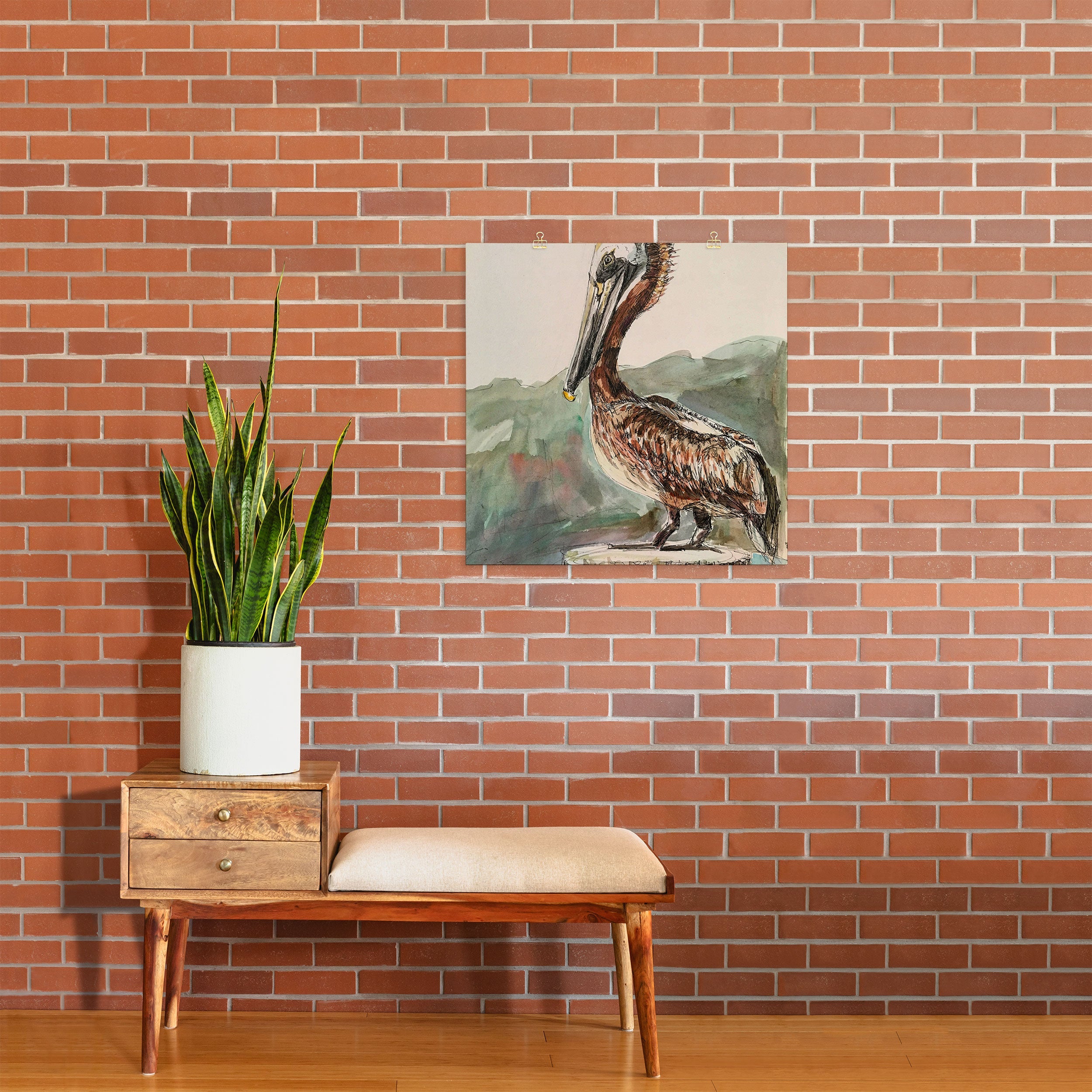 Emily Tucci Pelican Art Print