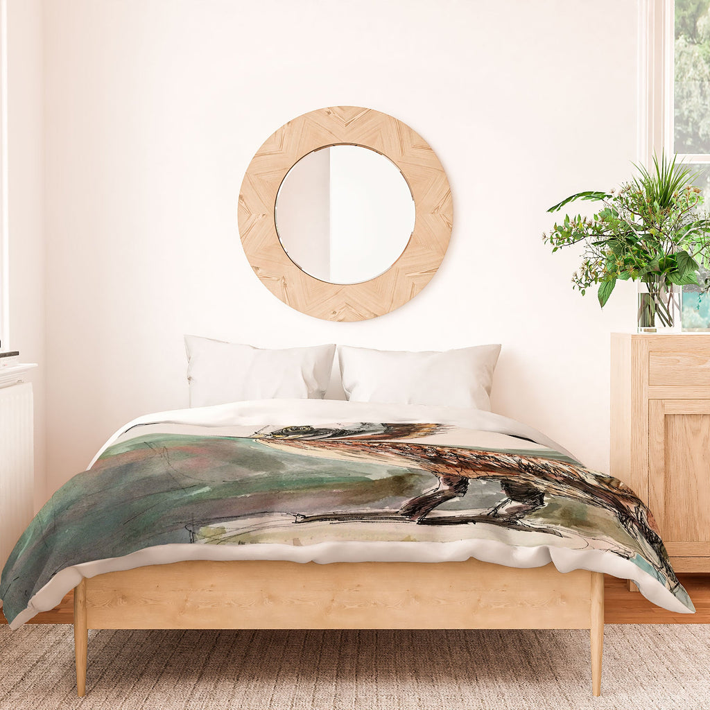 Emily Tucci Pelican Duvet Cover