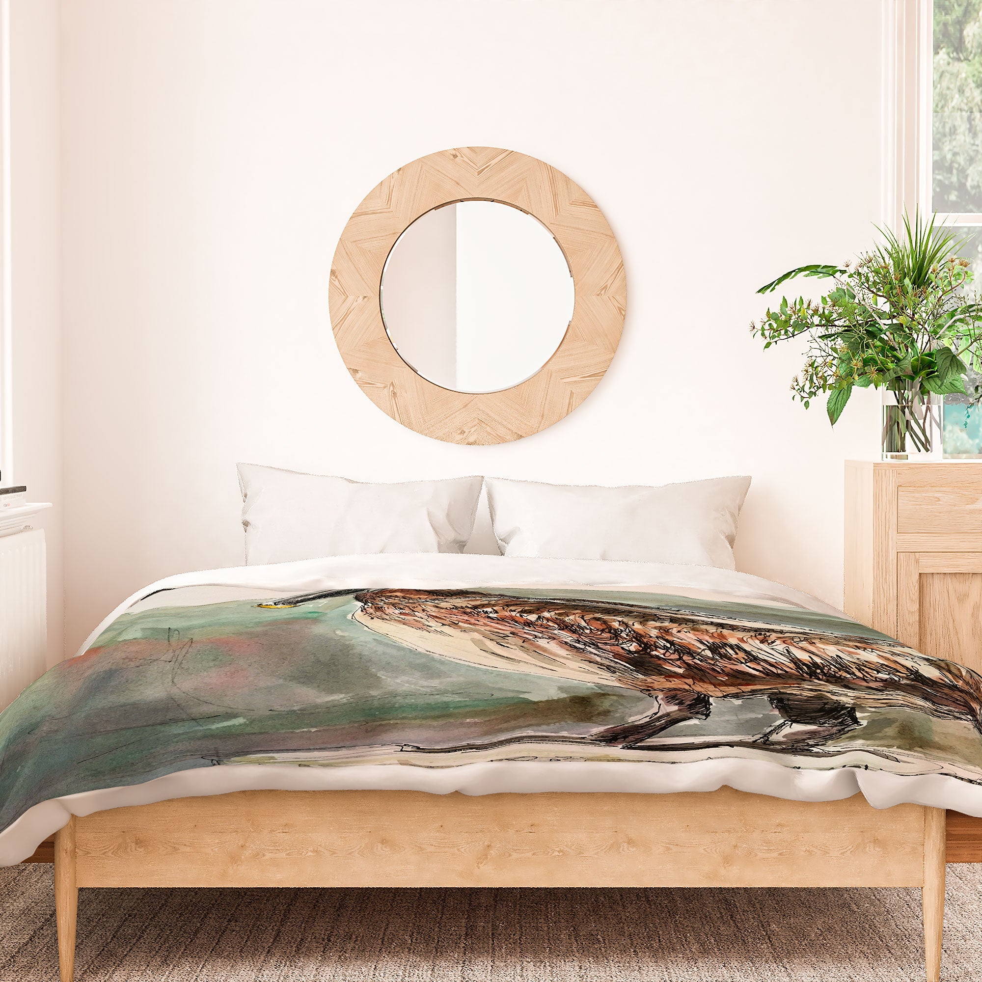 Emily Tucci Pelican Duvet Cover