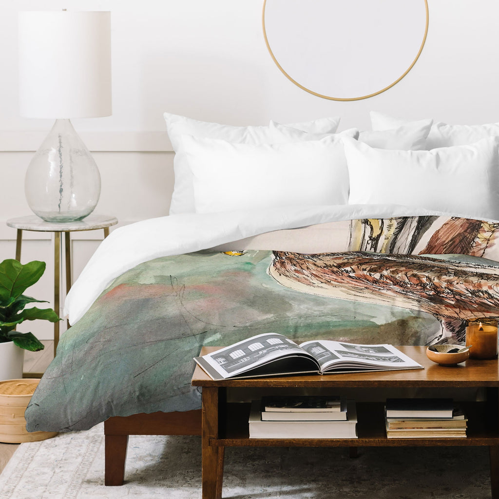 Emily Tucci Pelican Duvet Cover