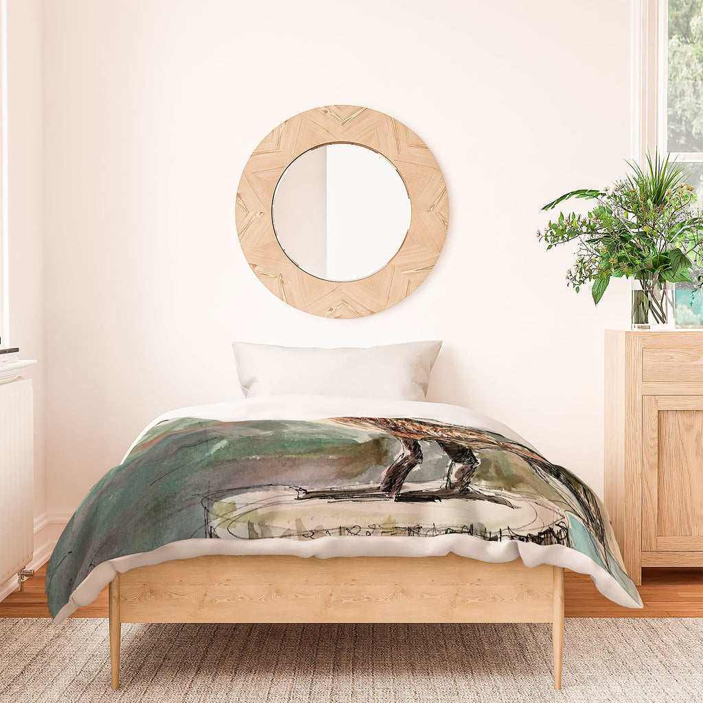 Emily Tucci Pelican Duvet Cover