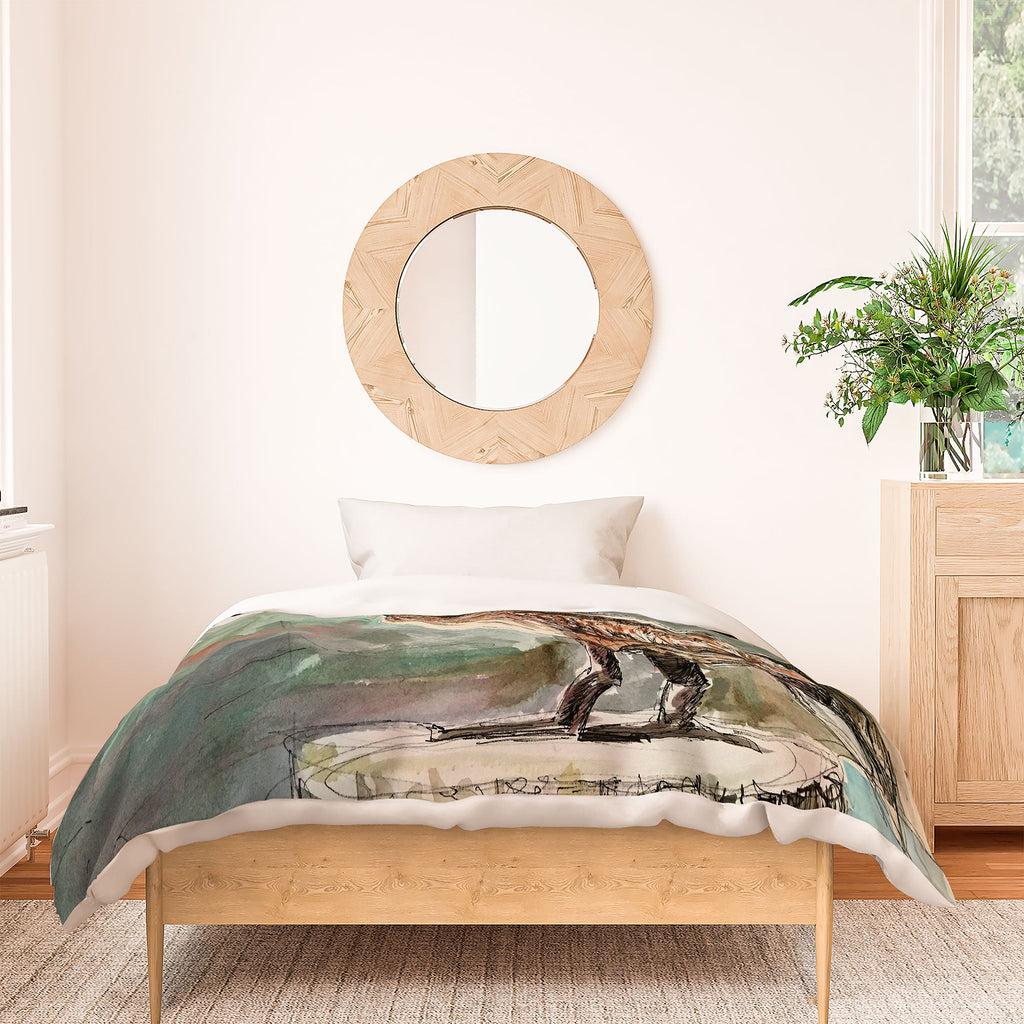 Emily Tucci Pelican Duvet Cover