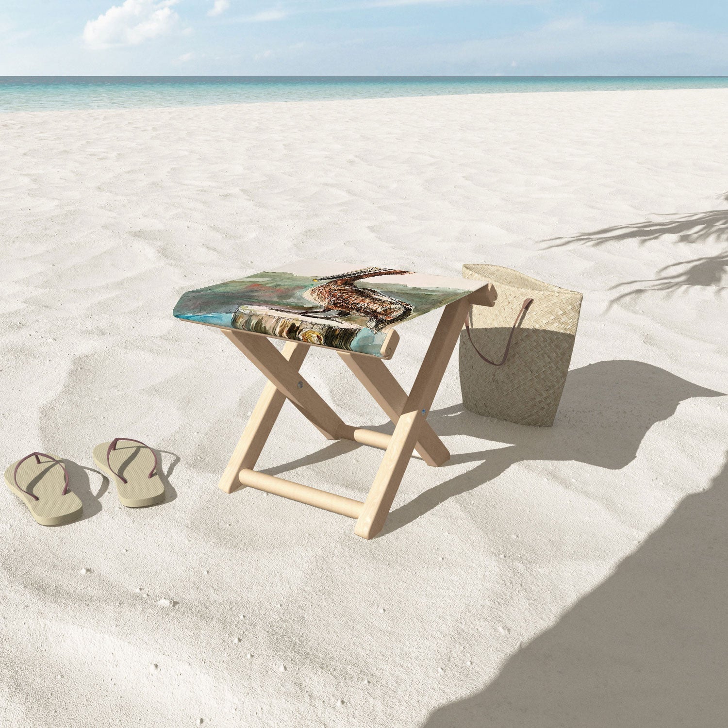Emily Tucci Pelican Folding Stool