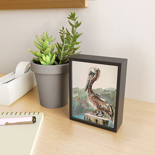 Emily Tucci Pelican Framed Mini Art Print
