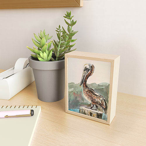 Emily Tucci Pelican Framed Mini Art Print