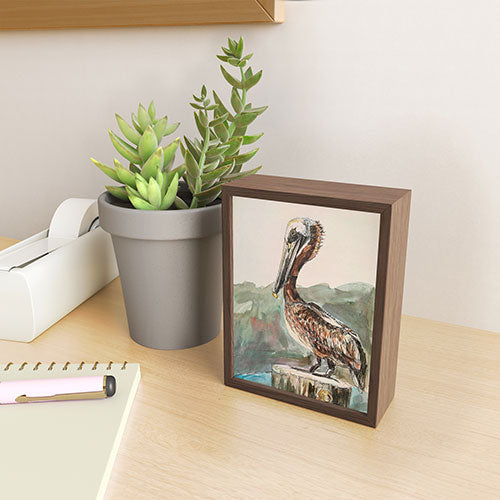 Emily Tucci Pelican Framed Mini Art Print