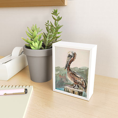 Emily Tucci Pelican Framed Mini Art Print