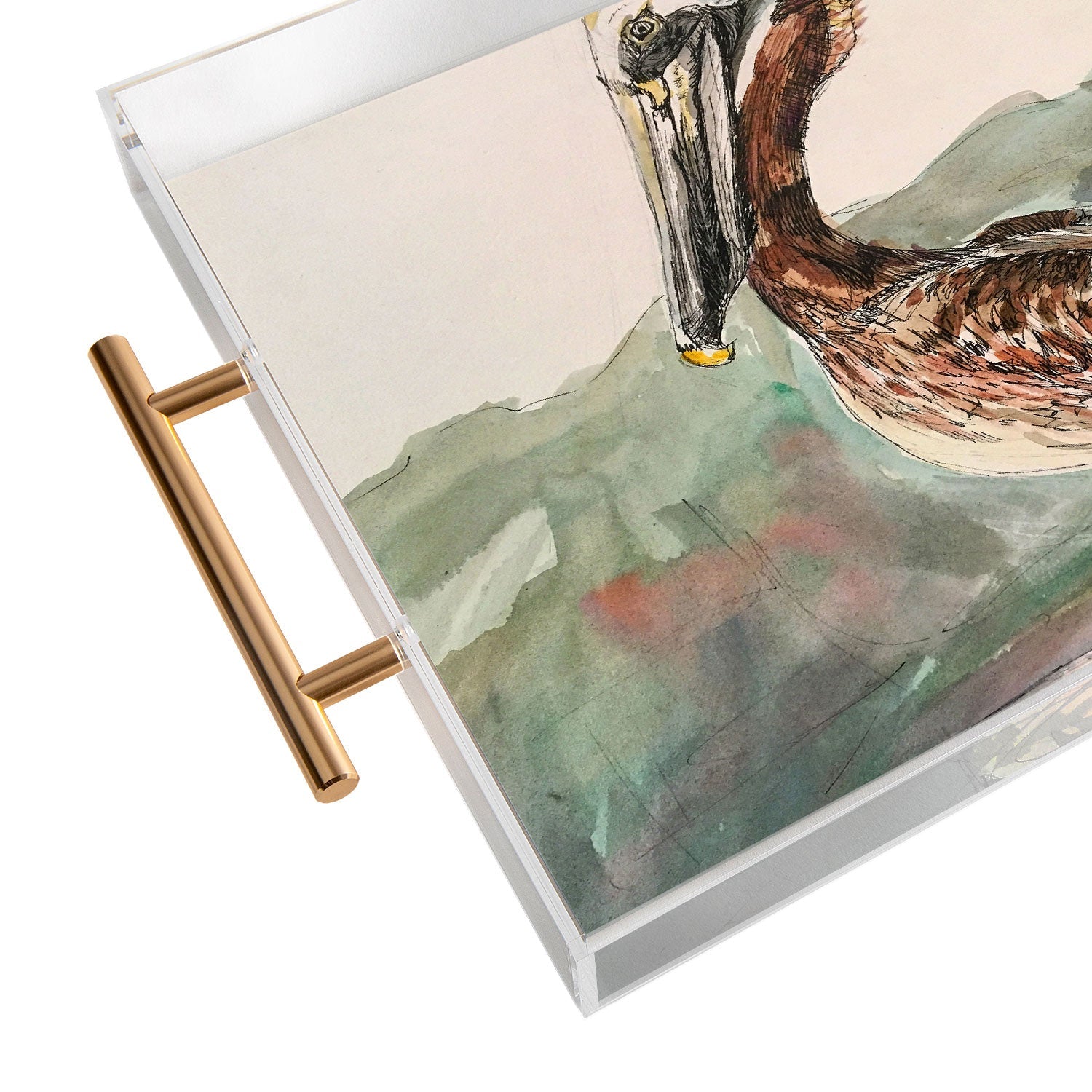 Emily Tucci Pelican Acrylic Tray