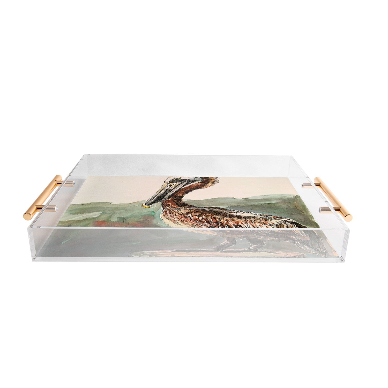 Emily Tucci Pelican Acrylic Tray
