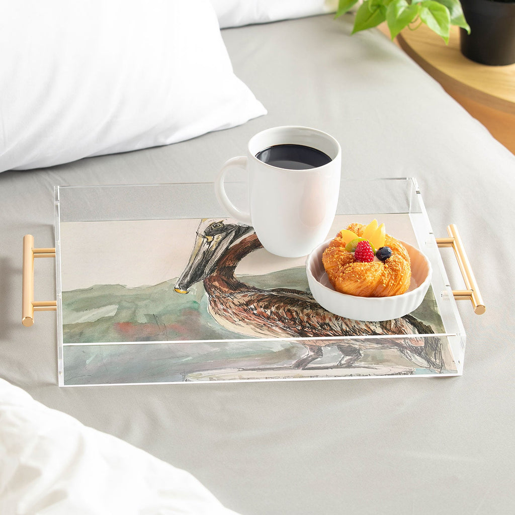 Emily Tucci Pelican Acrylic Tray