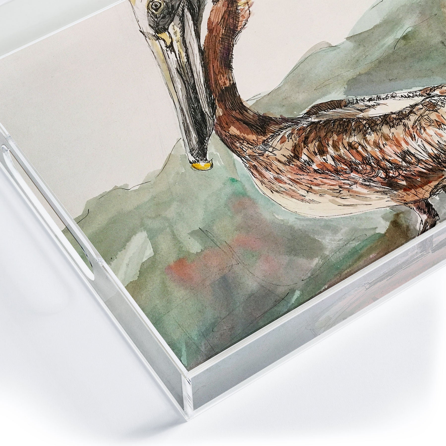 Emily Tucci Pelican Acrylic Tray