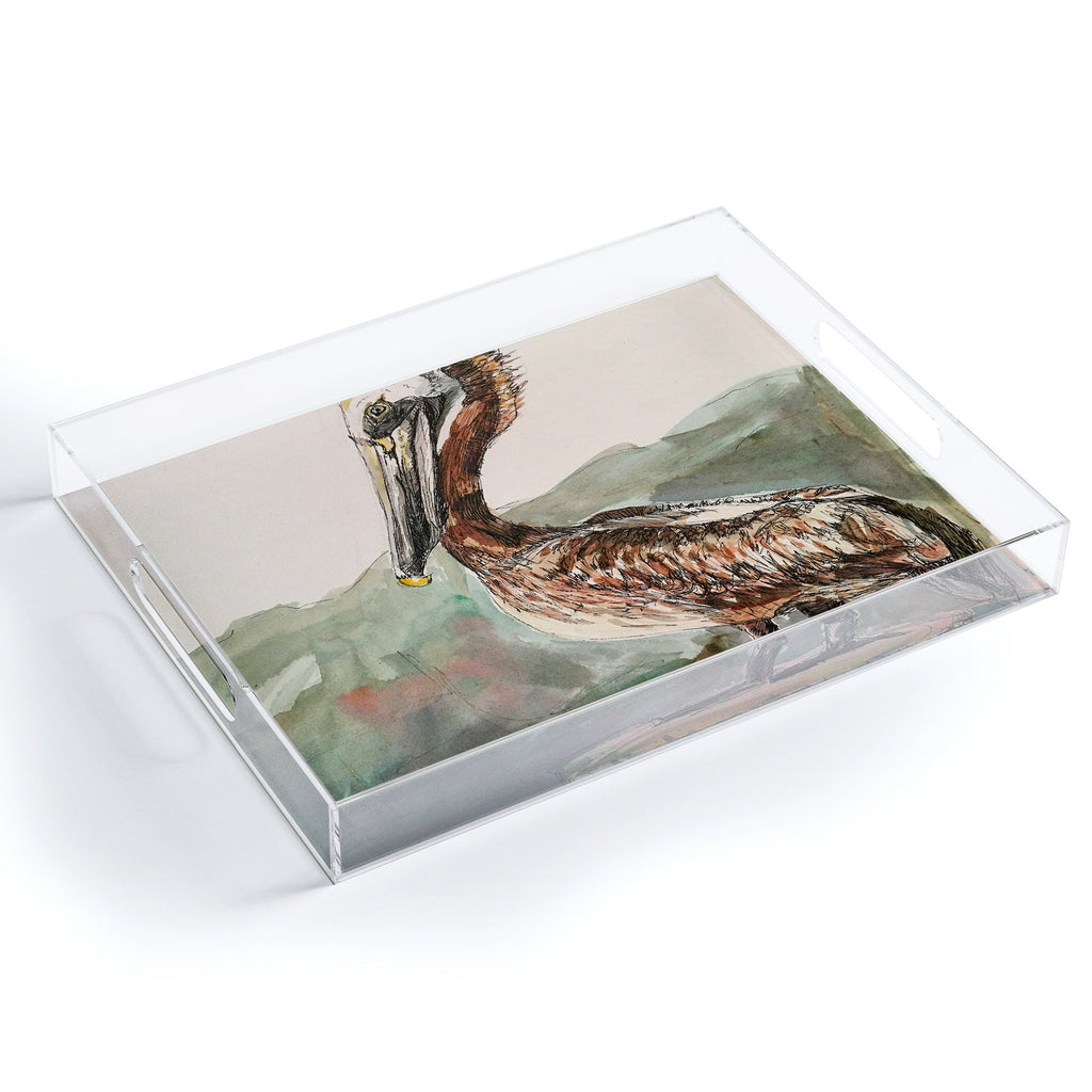 Emily Tucci Pelican Acrylic Tray