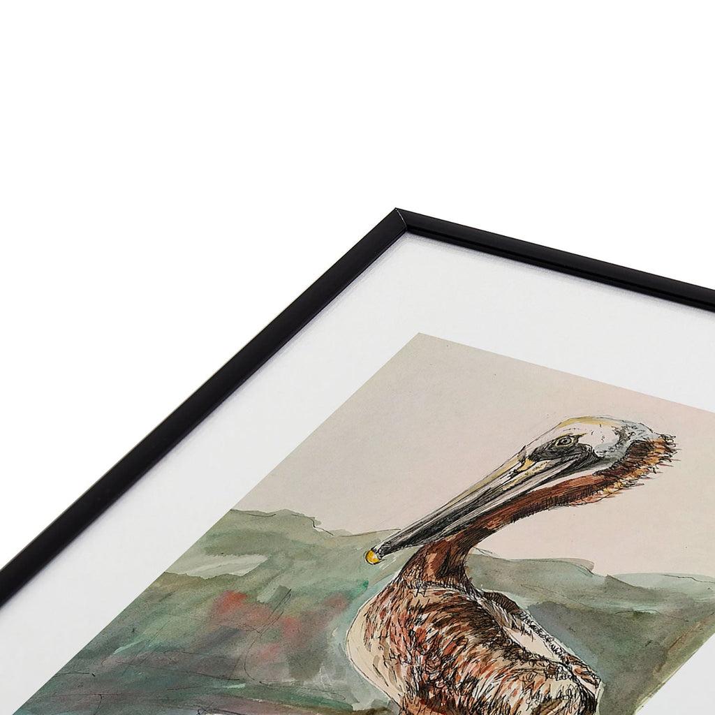 Emily Tucci Pelican Metal Framed Art Print