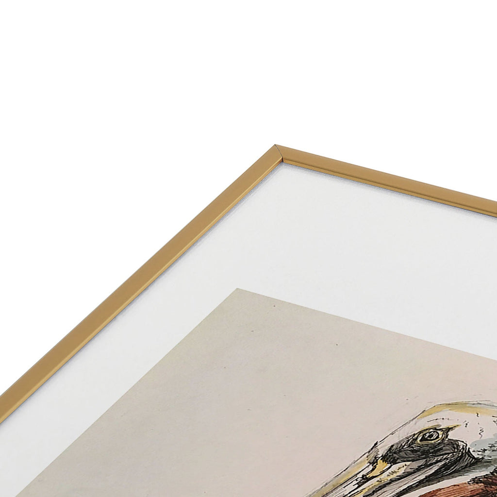 Emily Tucci Pelican Metal Framed Art Print