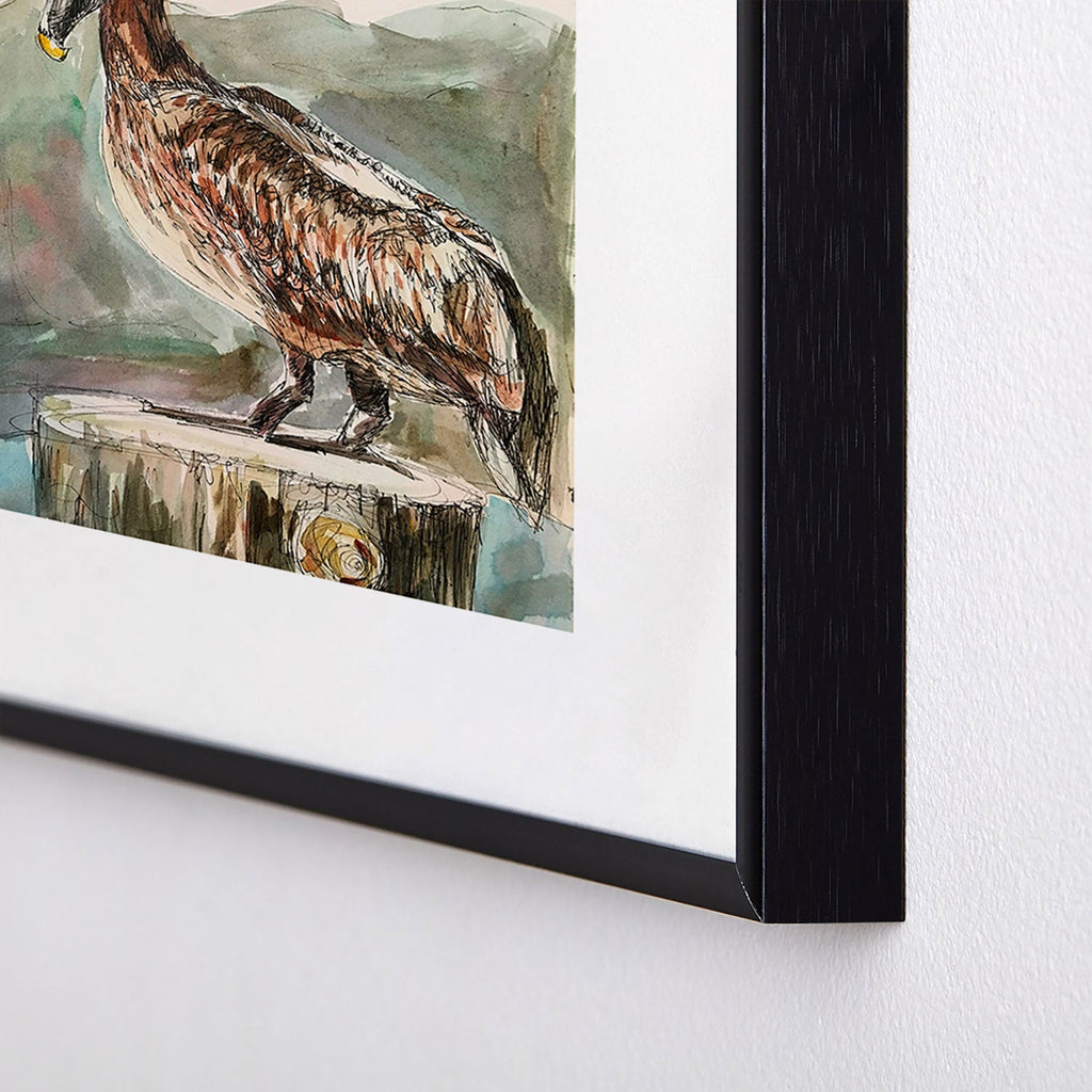 Emily Tucci Pelican Metal Framed Art Print