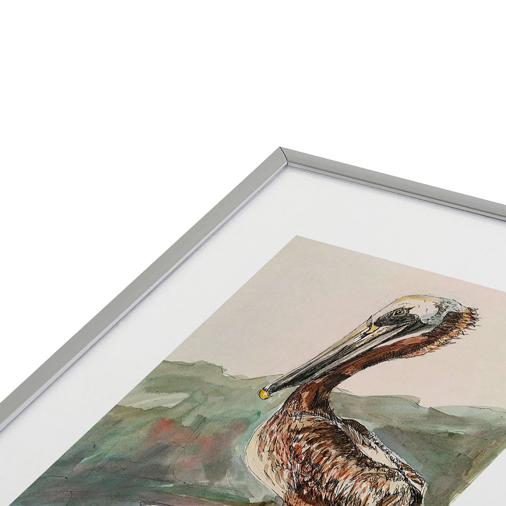 Emily Tucci Pelican Metal Framed Art Print