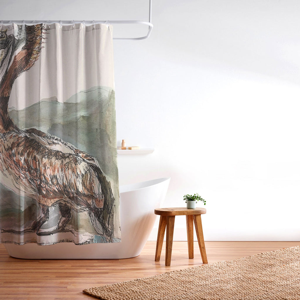 Emily Tucci Pelican Shower Curtain