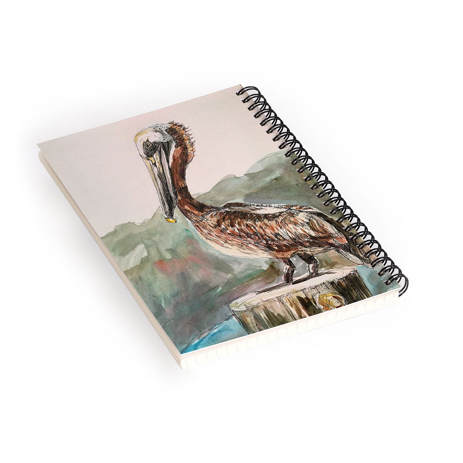 Emily Tucci Pelican Spiral Notebook