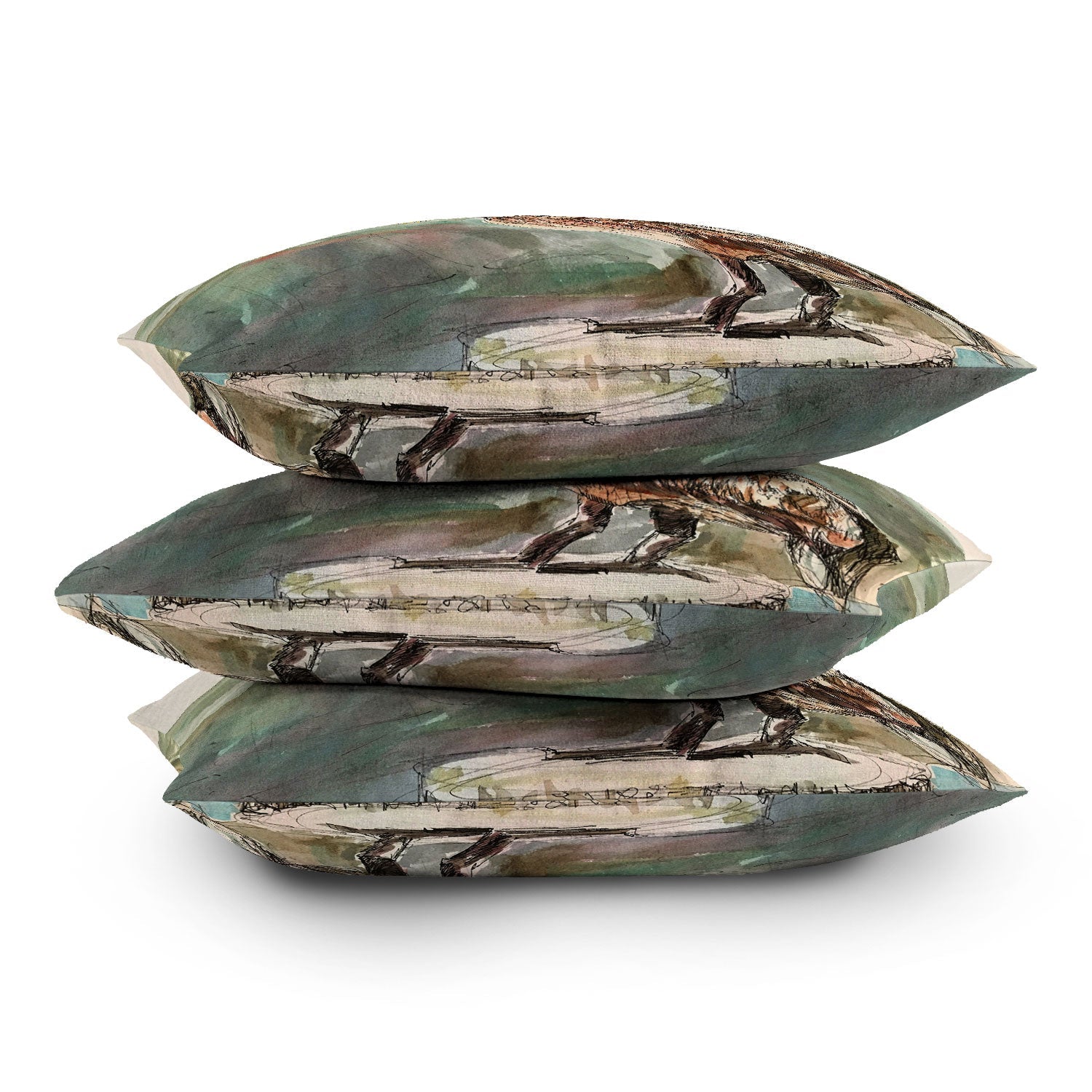 Emily Tucci Pelican Outdoor Throw Pillow