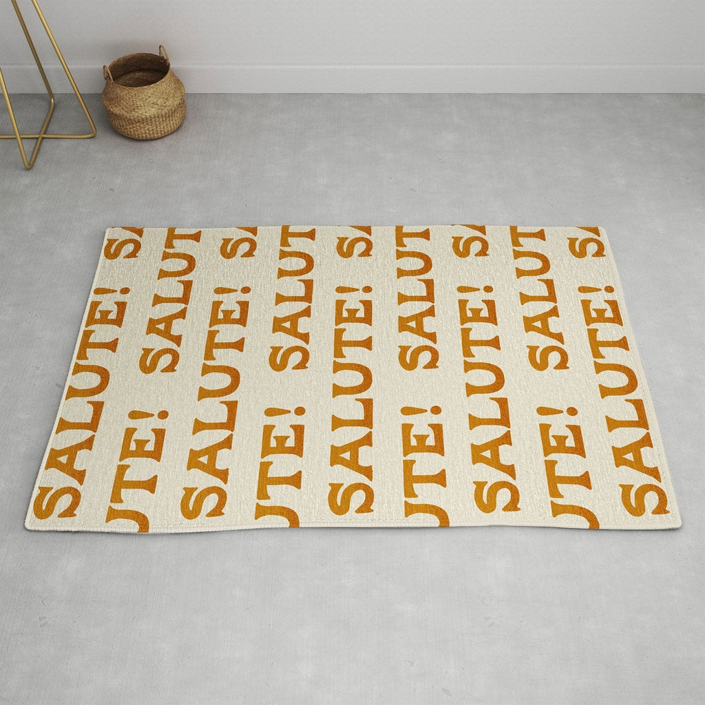 Jessica Molina Salute Gold Pattern on Cream Area Rug