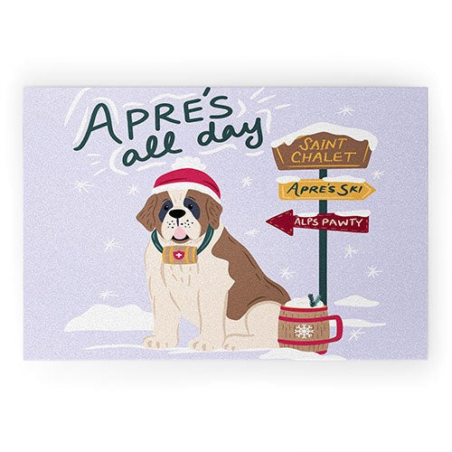 Design by Spark St Bernard Apres All Day Welcome Mat