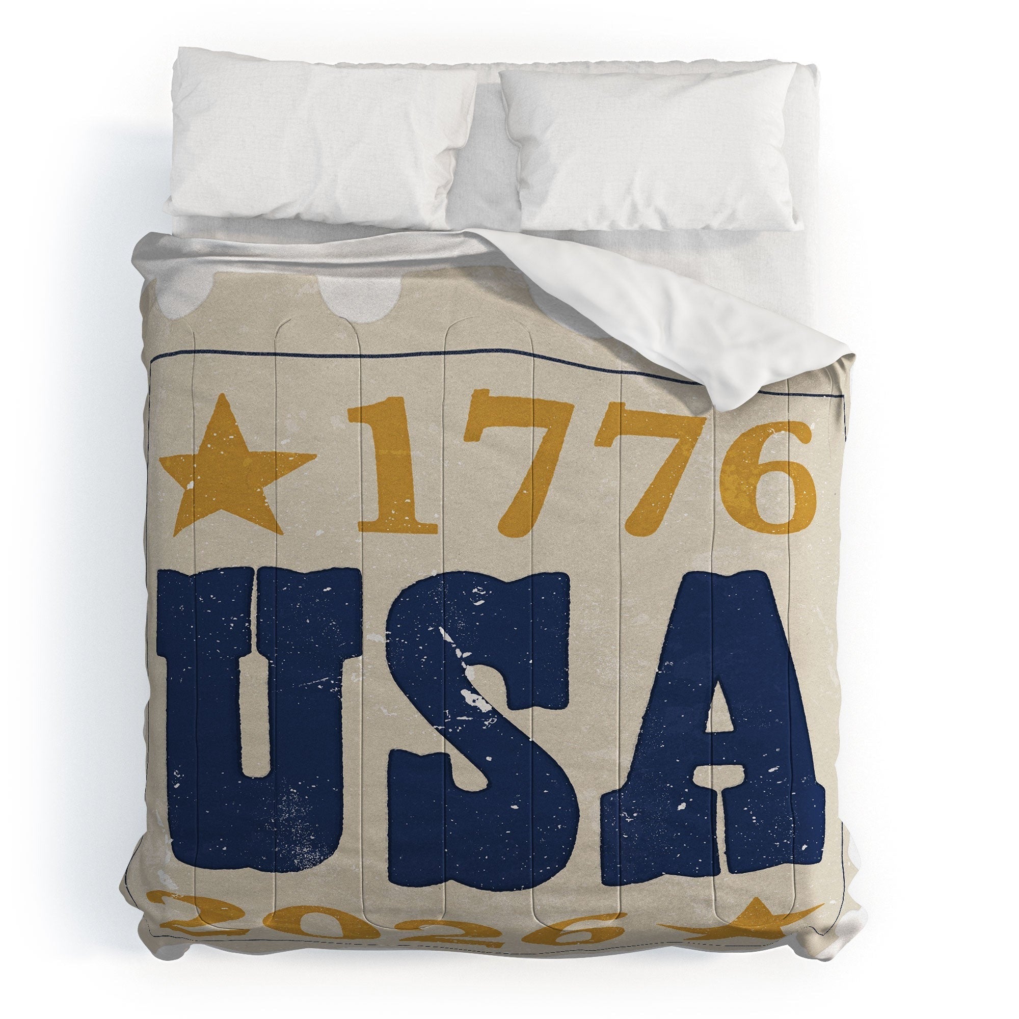 DENY Designs USA Stamp Comforter