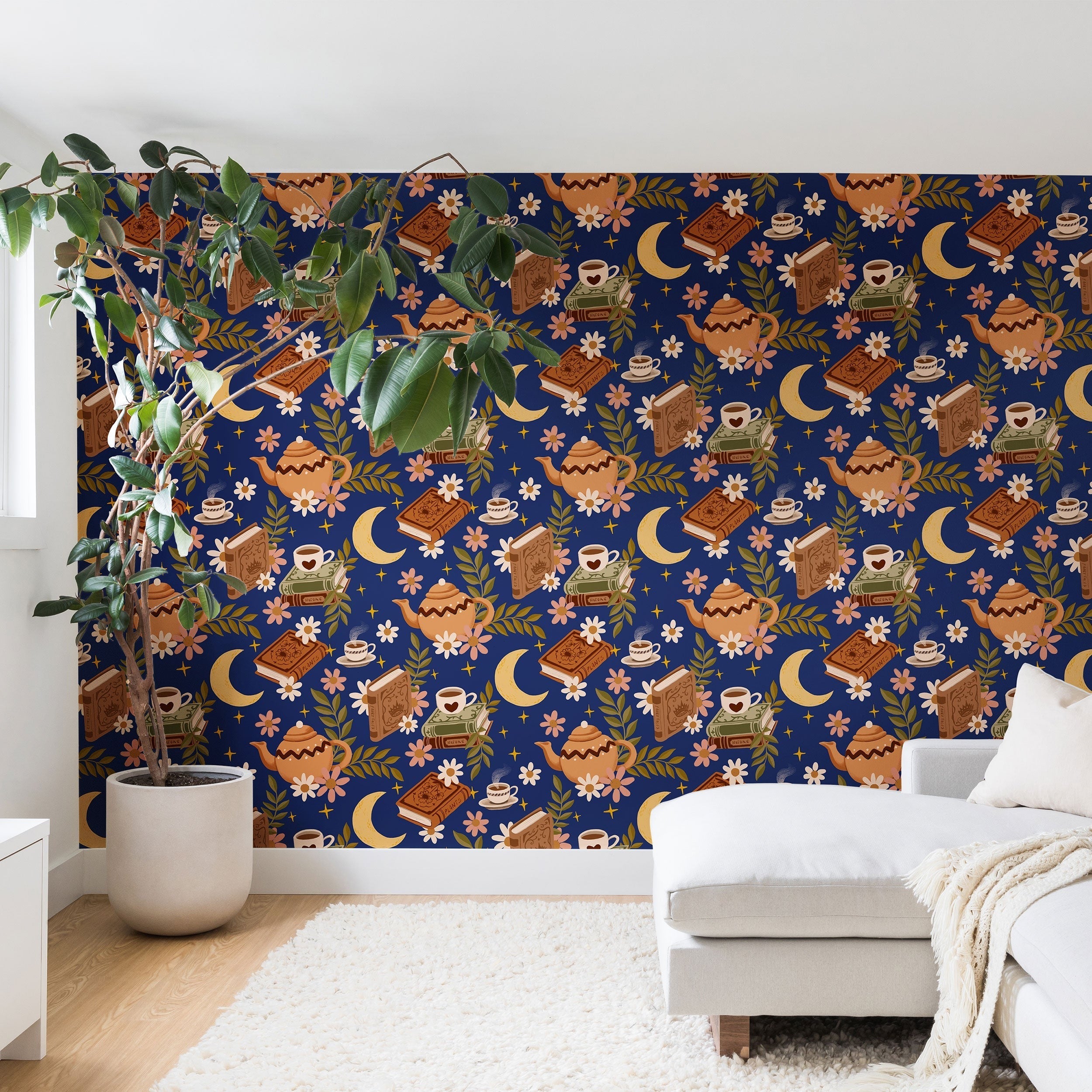 Avenie Moonlit Reading Nook II Wall Mural