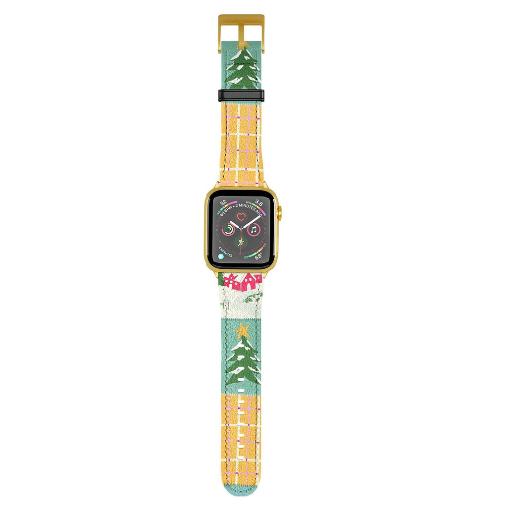 LouBruzzoni Cozy Christmas Patchwork Apple Watch Band