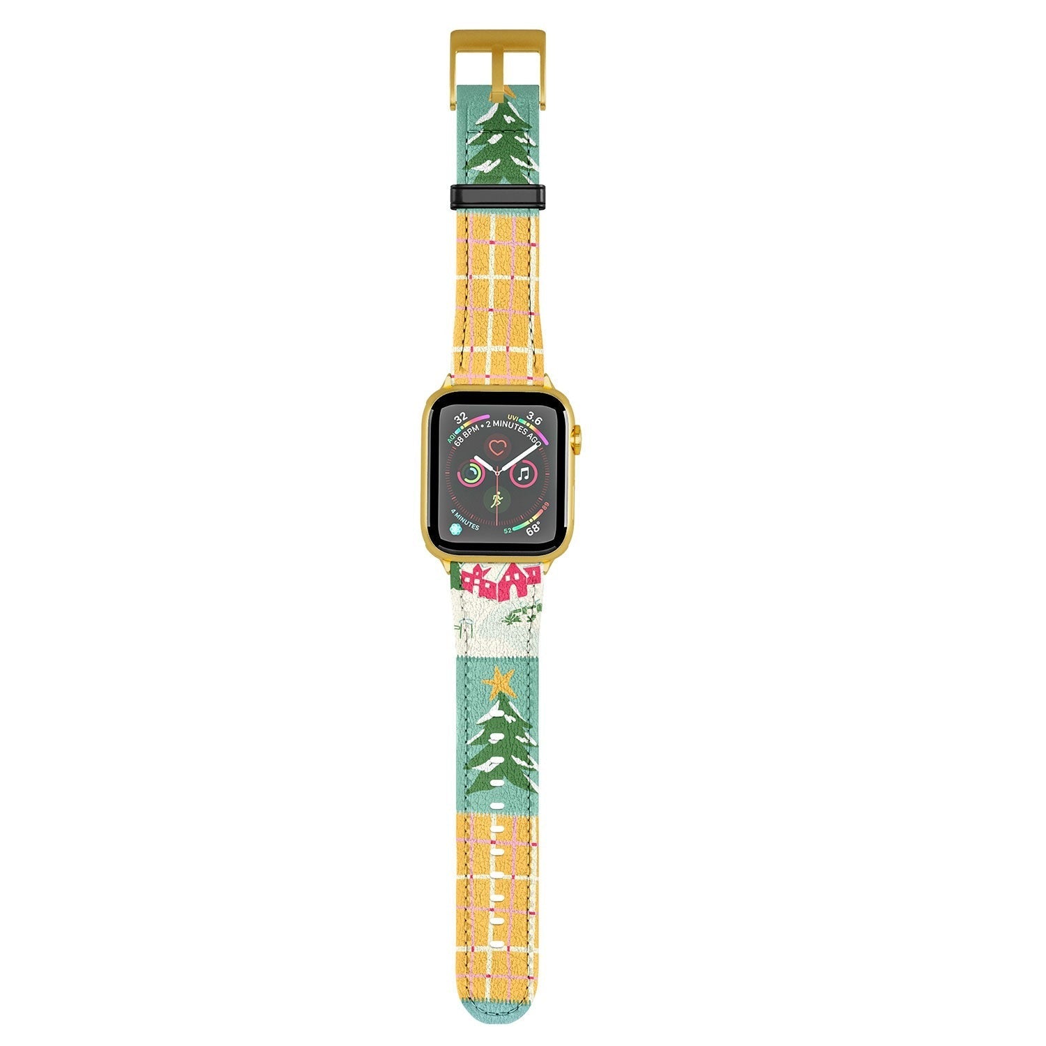 LouBruzzoni Cozy Christmas Patchwork Apple Watch Band