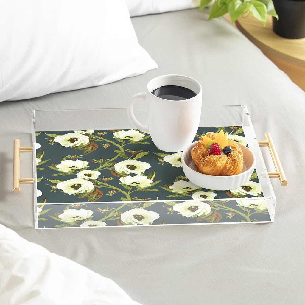 ThirtyOne Illustrations Circa in Olive Acrylic Tray