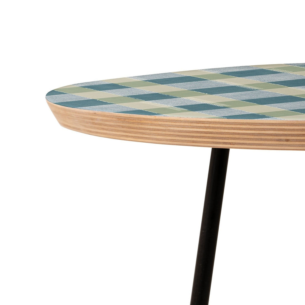 Marta Barragan Camarasa Country Style Checks Round Side Table