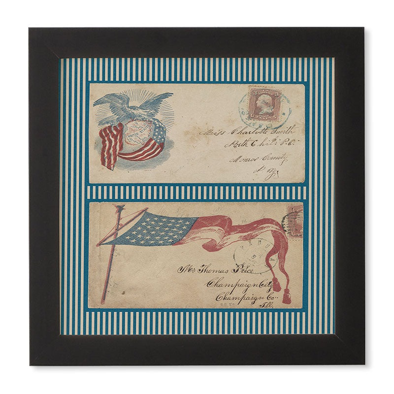 DENY Designs Civil War Envelopes Framed Wall Art