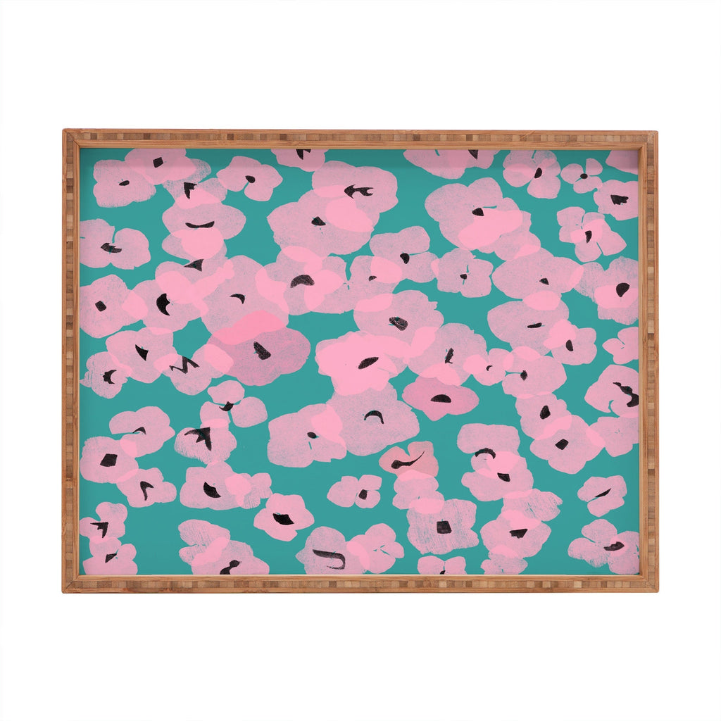 Garima Dhawan hydrangea 14 Rectangular Tray
