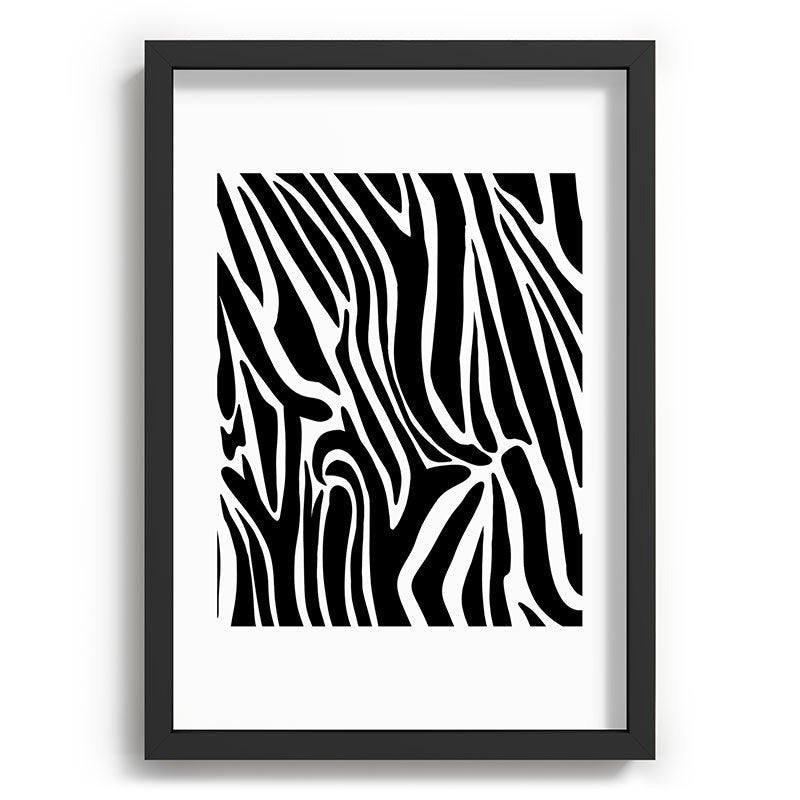 Jennifer Labre Wild Zebra Recessed Framing Rectangle