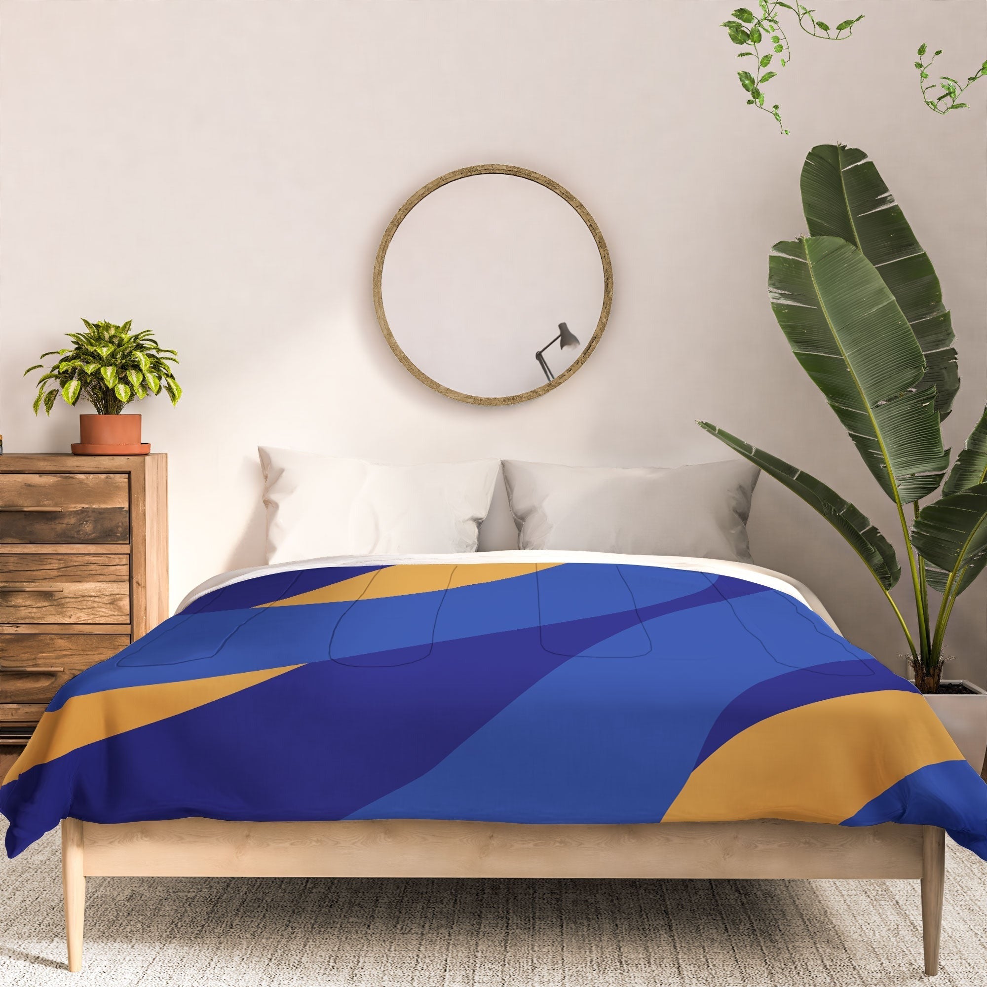 Camilla Foss Pebbles in Stream Comforter