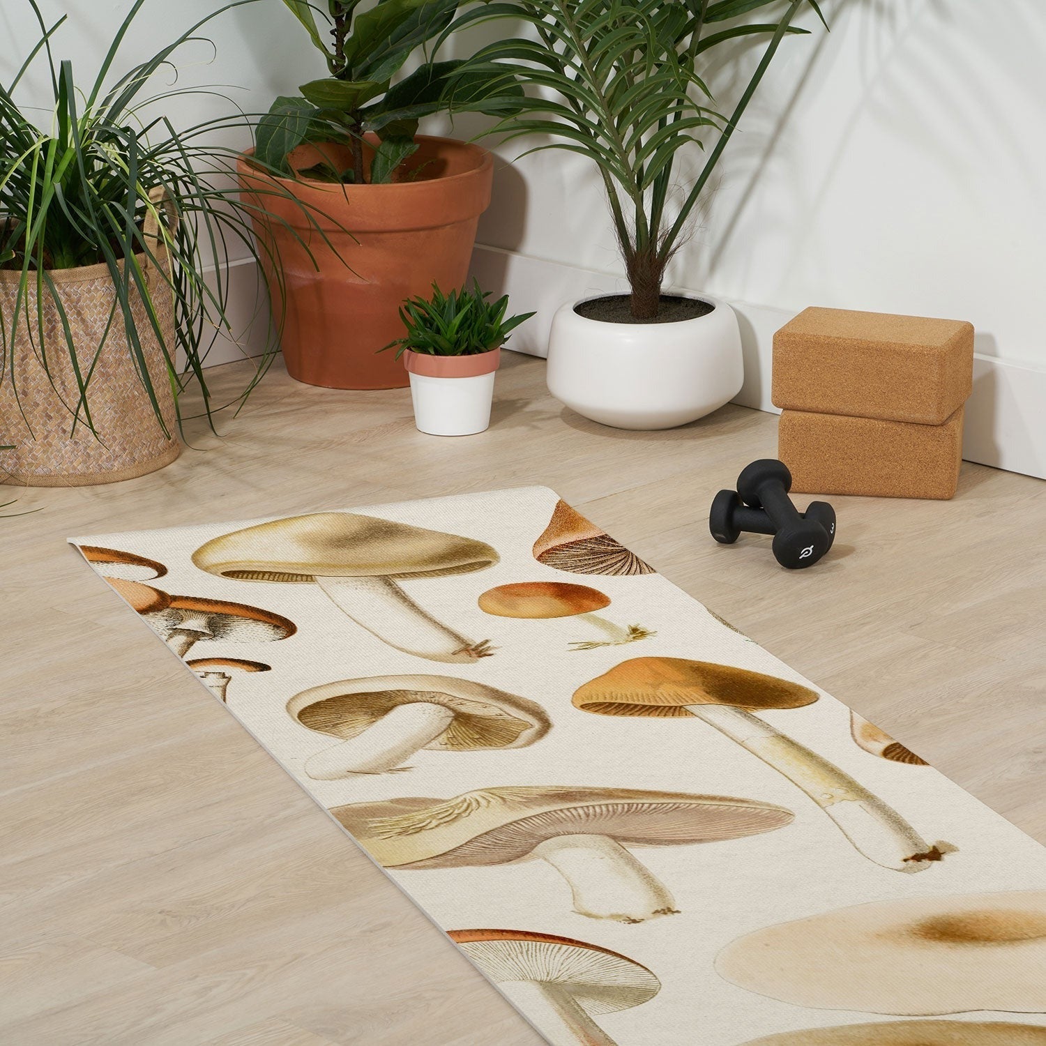 Gal Design Mushrooms Collection Yoga Mat