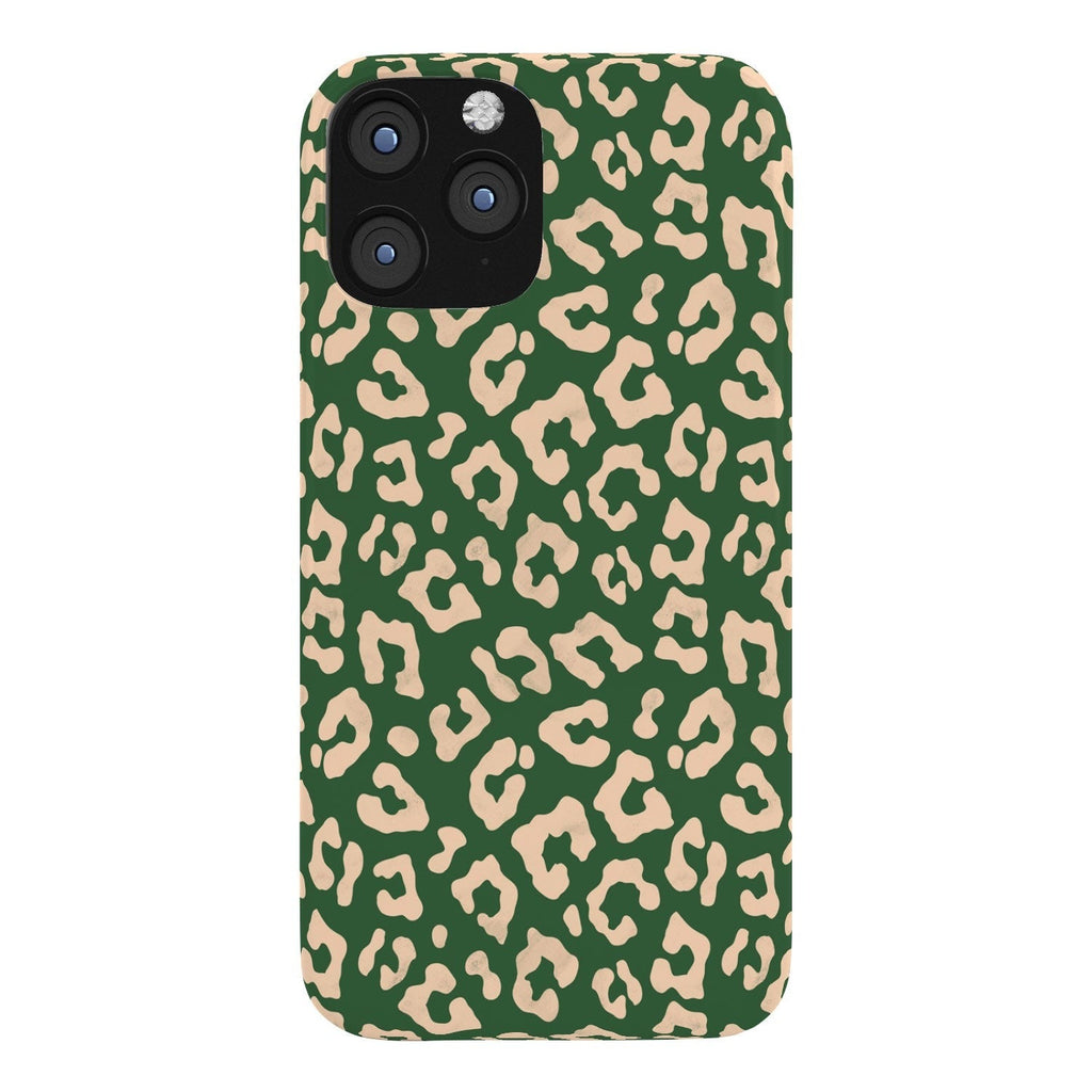 Avenie BR Cheetah Print In Green Phone Case