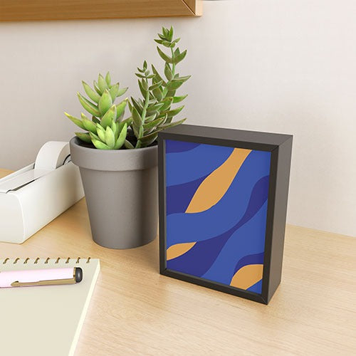 Camilla Foss Pebbles in Stream Framed Mini Art Print