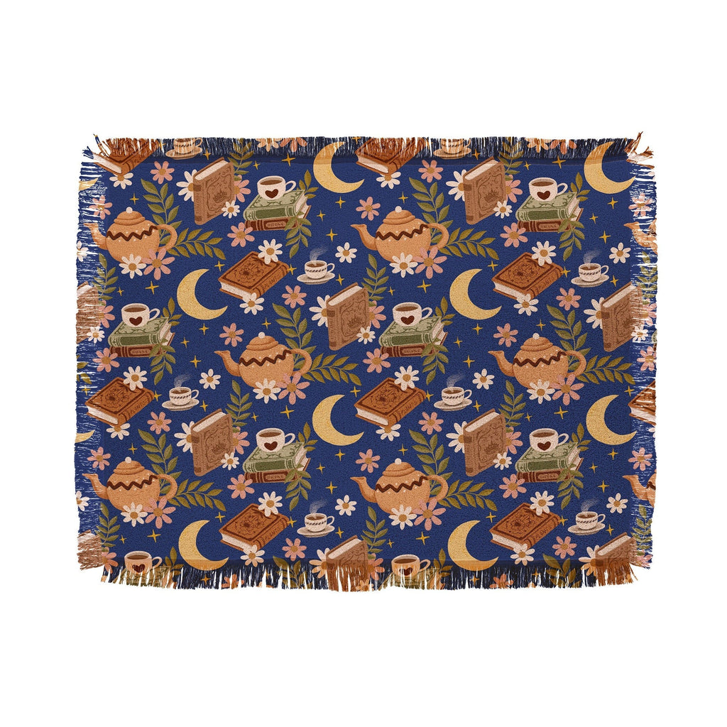 Avenie Moonlit Reading Nook II Throw Blanket