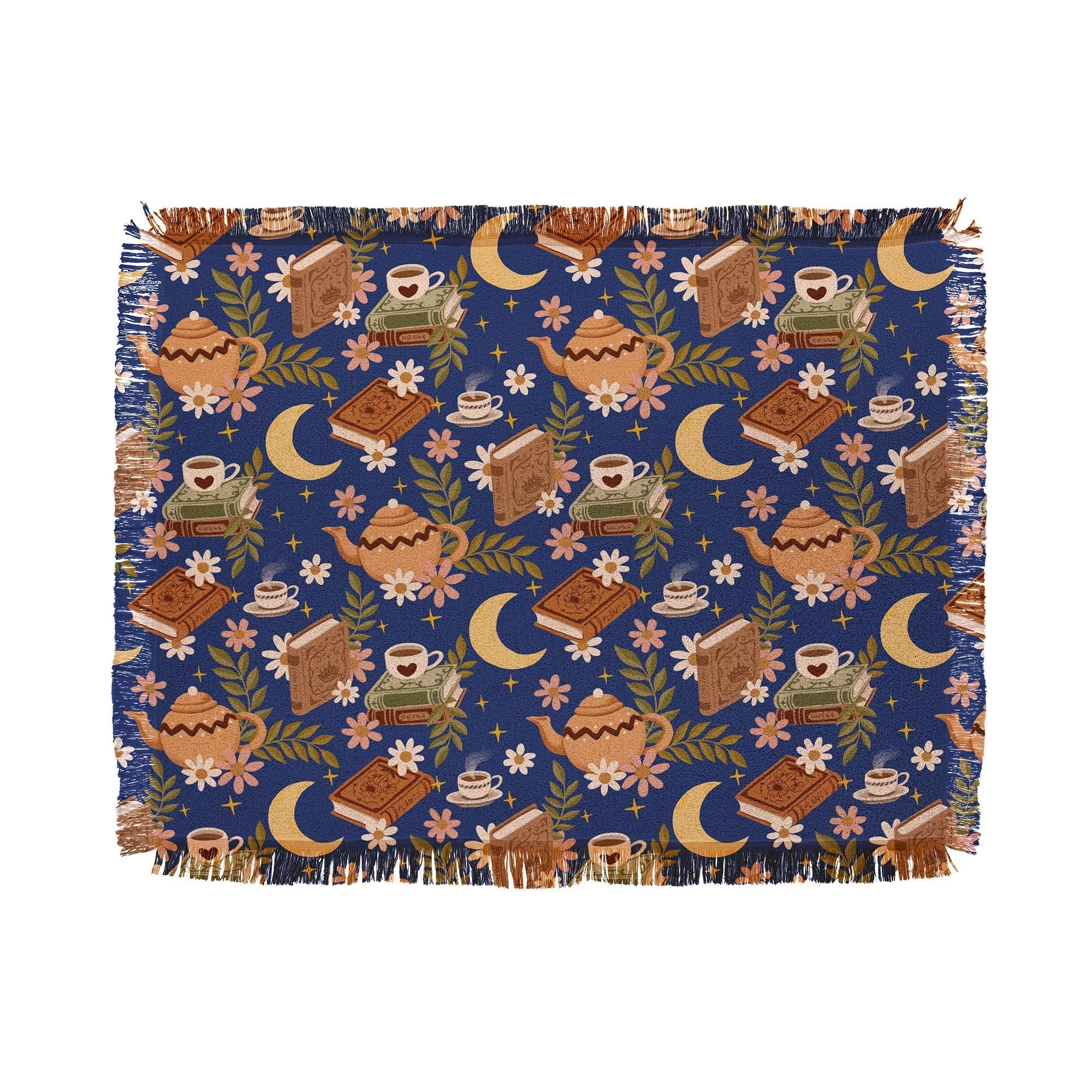 Avenie Moonlit Reading Nook II Throw Blanket