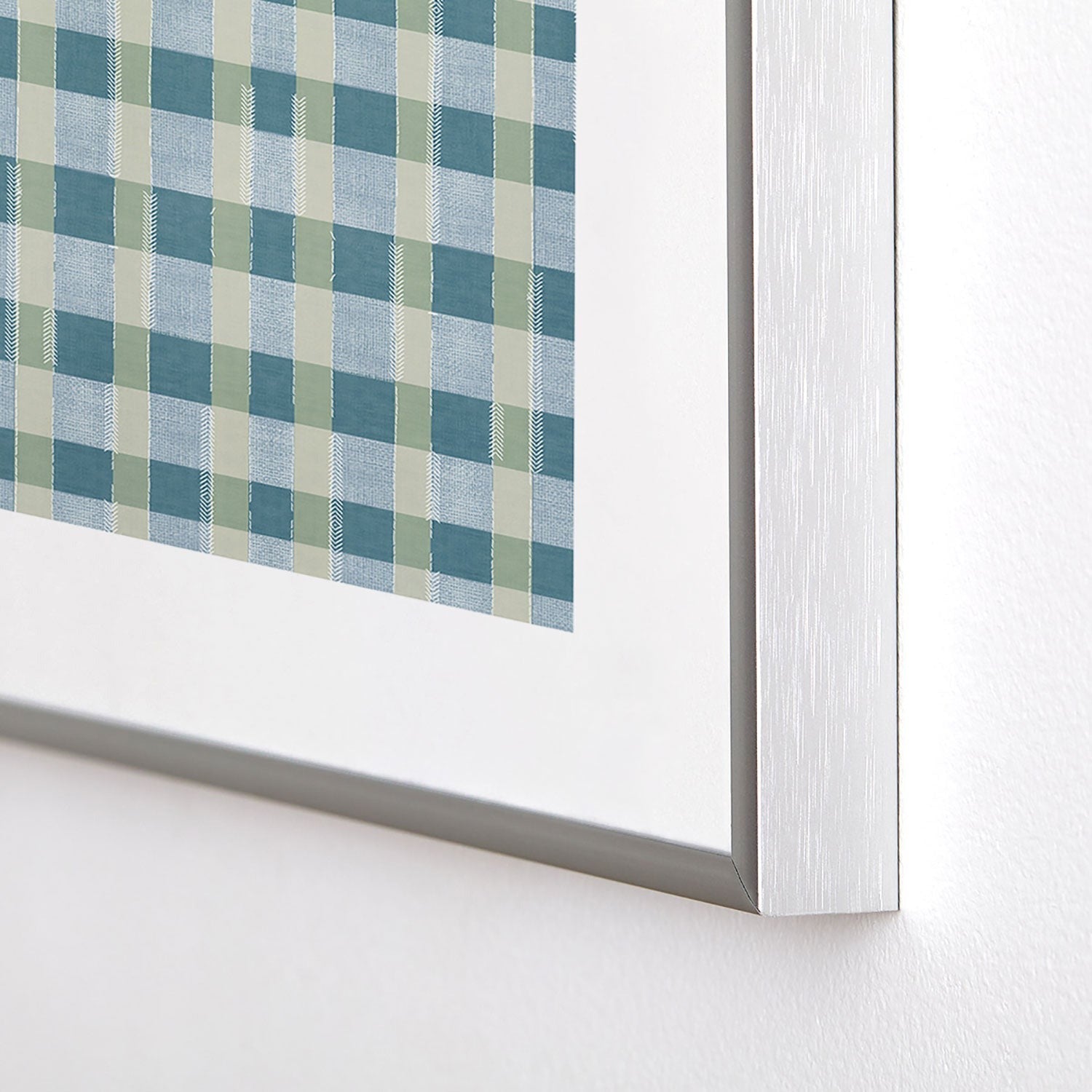 Marta Barragan Camarasa Country Style Checks Metal Framed Art Print