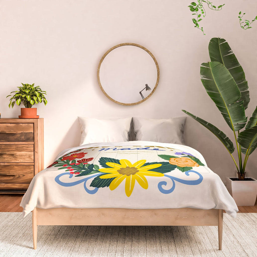 Design by Spark Love Human Made Floral Wreath Comforter