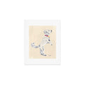 Esca Watercolors White Poodle Art Print